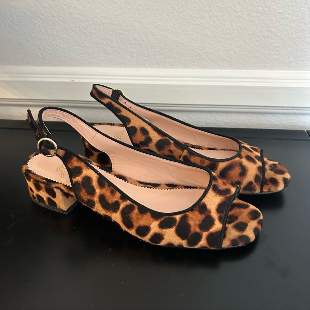 J.Crew Leopard Print Slingback Women's Shoes